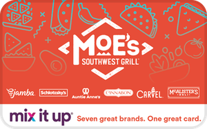 Moe’s Southwest Grill – Mix It Up® Gift Card